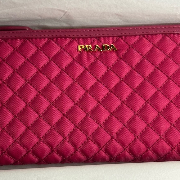Prada Fuchsia Quilted Wallet - Picture 9 of 12